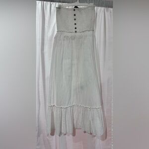 Mlle Gabrielle White Strapless Dress